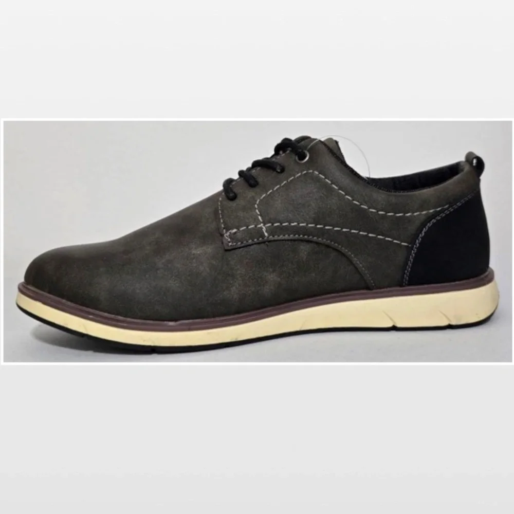 New Falls Creek Shoes Mens Size 8 Casual Gray Lace Up Oxford NWT